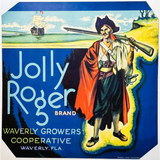 Discover a Rare 1930s Jolly Roger Crate Label from Polk County