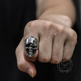 Distorted Soul Stainless Steel Skull Ring
