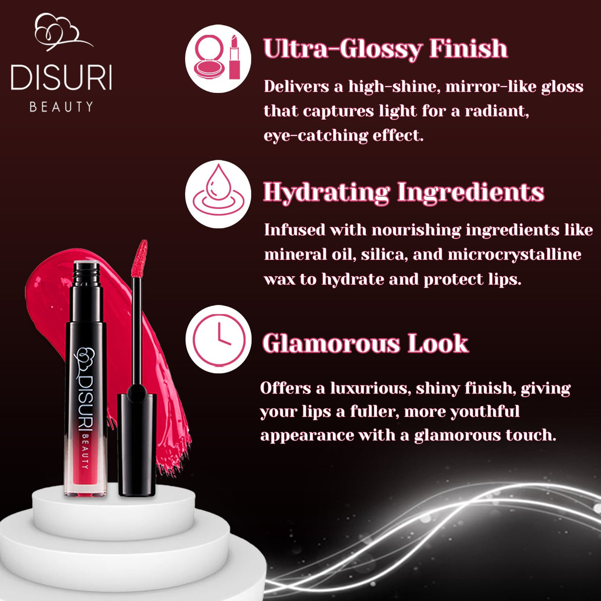 Brillo labial DISURI Beauty Glossy Blast - Medellín