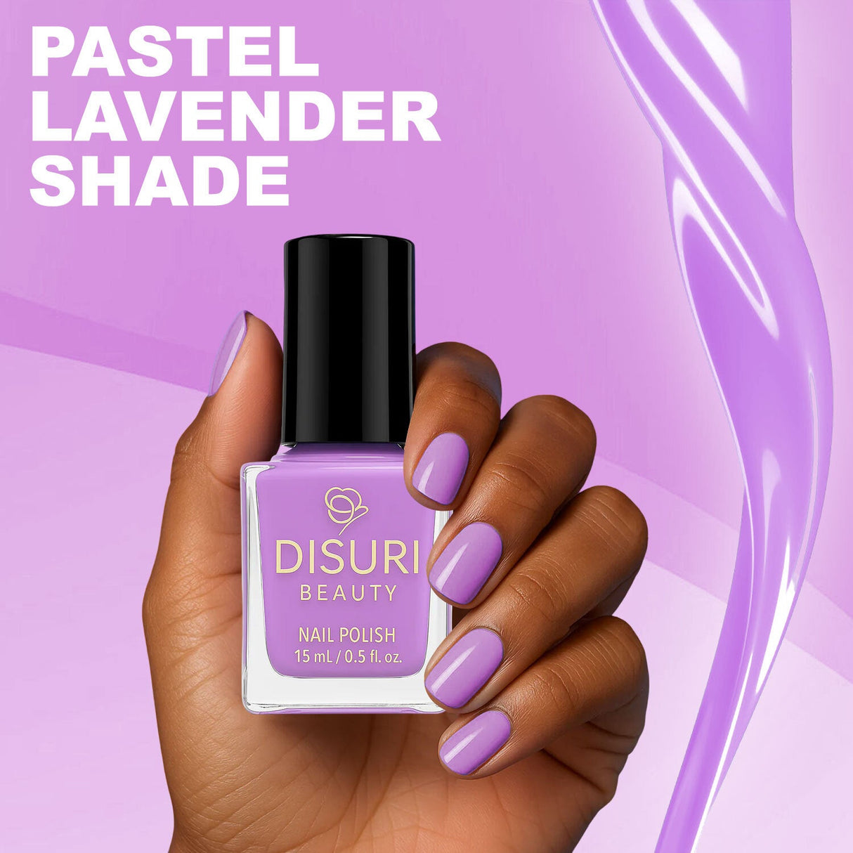 Suéter Jigga – Esmalte de uñas vegano lavanda pastel | Acabado en crema sin crueldad animal de DISURI Beauty