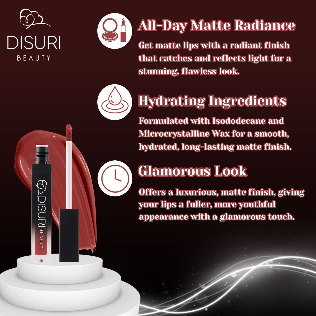 Lápiz labial líquido DISURI Beauty - El diablo con un vestido nuevo