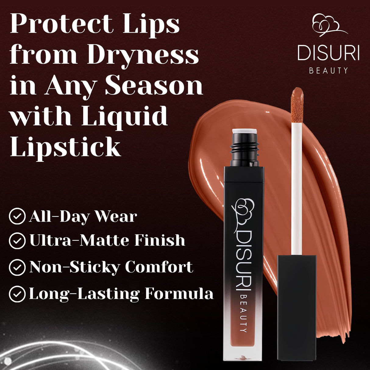 Lápiz labial líquido DISURI Beauty - Mantequilla de maní