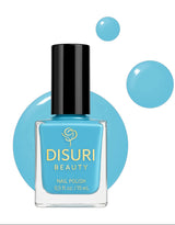 Esmalte de uñas vegano DISURI Beauty – La La Land (#5D9ED2 Azul cielo, 0.7 oz)