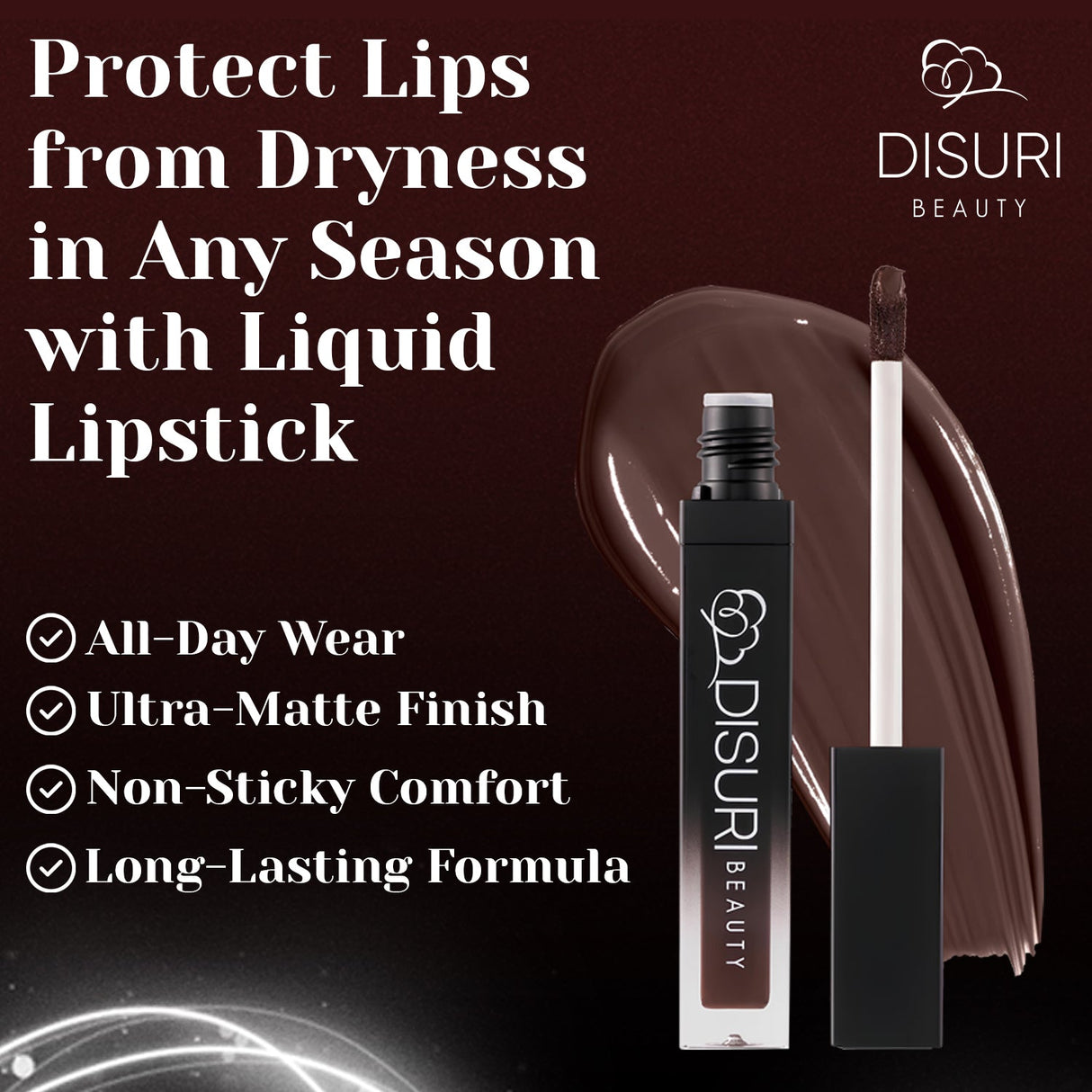 Lápiz labial líquido DISURI Beauty - Moca medianoche
