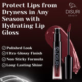 Brillo de labios DISURI Beauty Glossy Blast - Vino Pasión