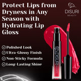 Brillo de labios DISURI Beauty Glossy Blast - Fuego rosa