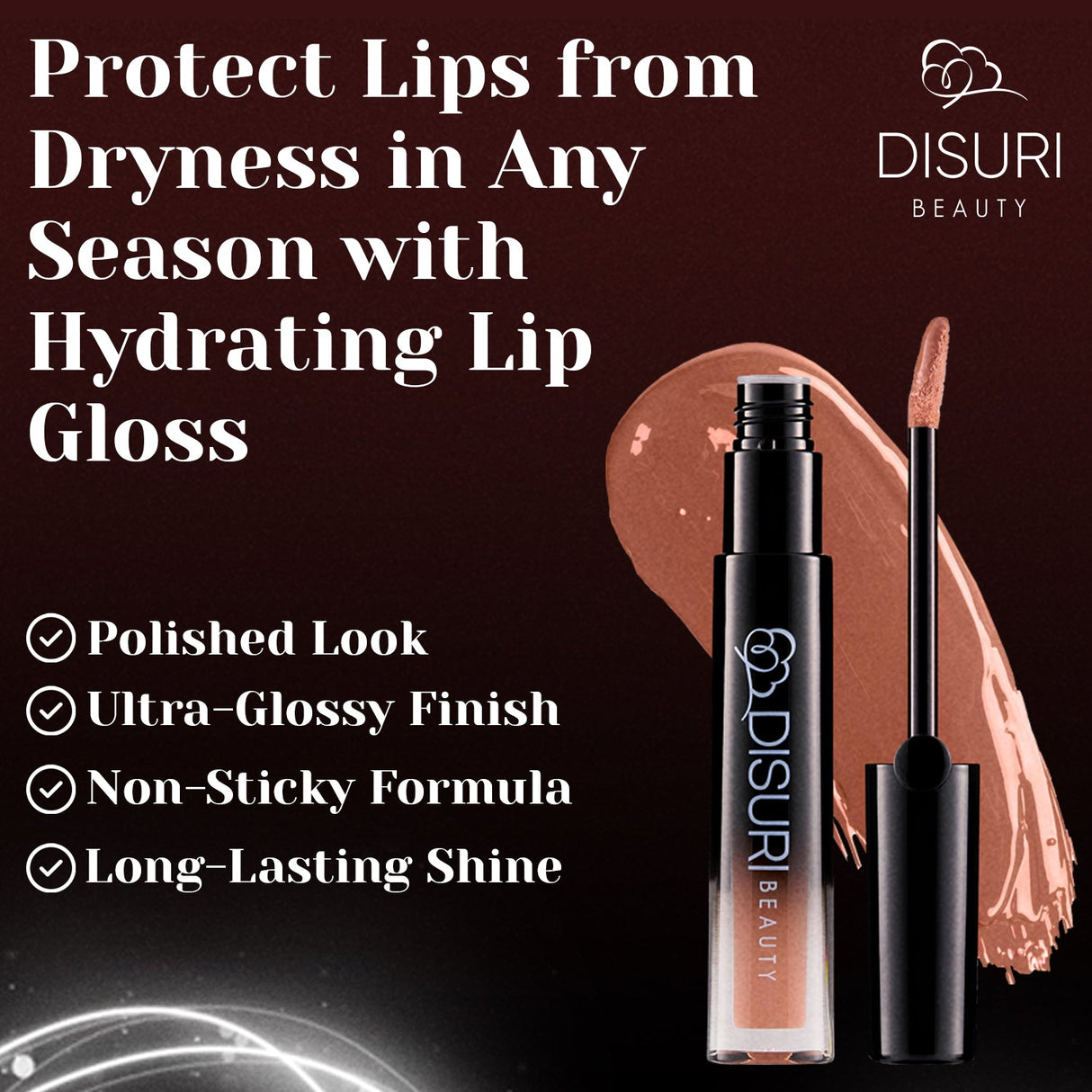 Brillo de labios DISURI Beauty Glossy Blast - Suave