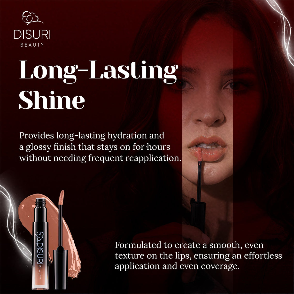 Brillo de labios DISURI Beauty Glossy Blast - Suave
