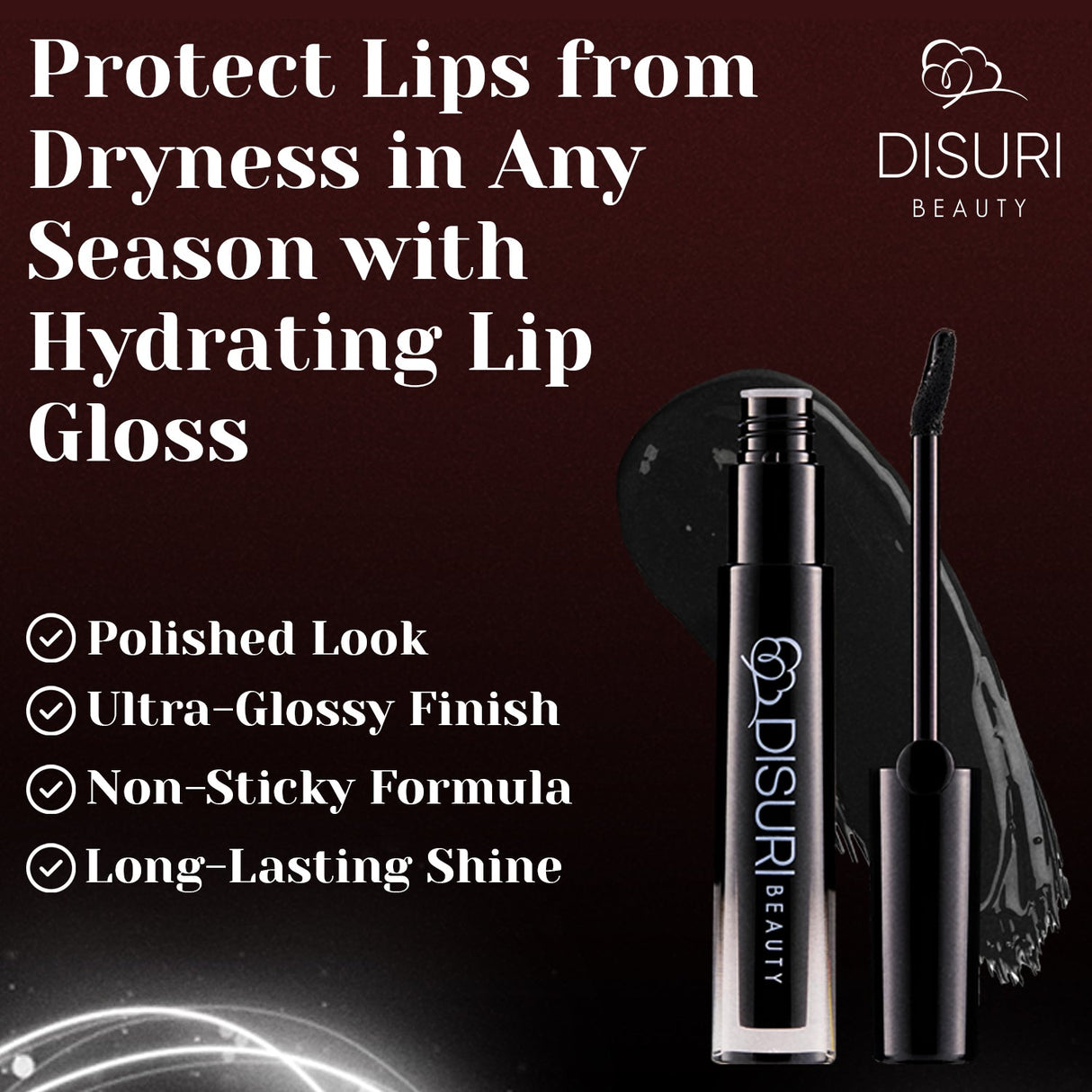 Brillo de labios DISURI Beauty Glossy Blast - Beso de viuda