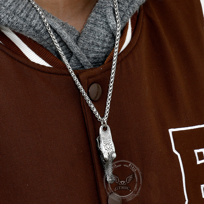 Domineering Crocodile Head Stainless Steel Pendant
