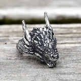 Domineering Dragon Head Stainless Steel Ring