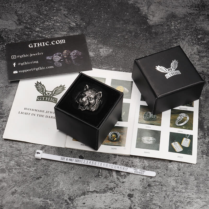 Domineering Tiger Head Stainless Steel Animal Ring