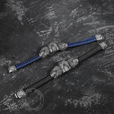 Don't Look Stainless Steel Skull Bracelet