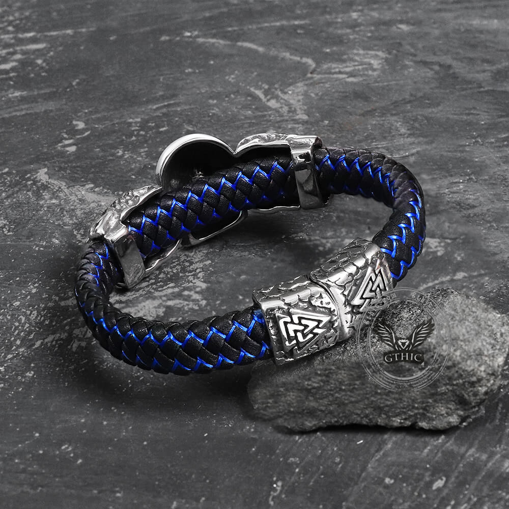 Don't Look Stainless Steel Skull Bracelet