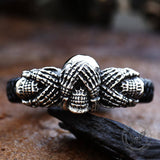 Don't Look Stainless Steel Skull Bracelet