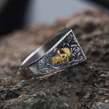 Double Guns Stainless Steel Ring