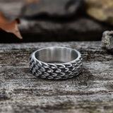 Dragon Scale Stainless Steel Ring