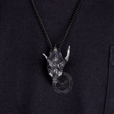 Dragon Skull Stainless Steel Pendant