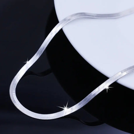 Snake Chain Platinum Plated Men`s Necklaces - Lootquake