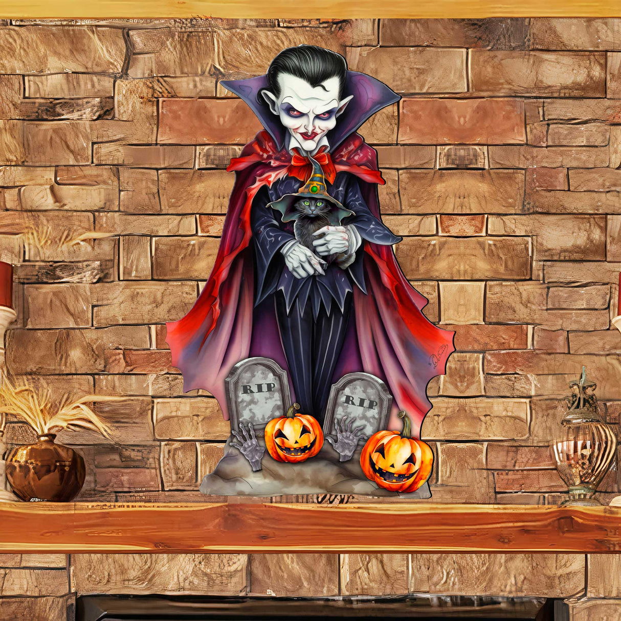 Dracula Door Hanger by G. Debrekht - Halloween Decor - 8652822H
