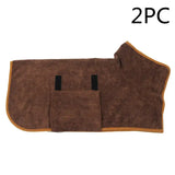 Absorbent Pet Bathrobe With Waist-wrapped Microfiber - Lootquake