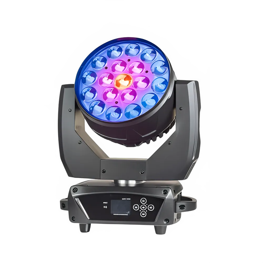 4-In-1 RGBW DJ Moving Head Lights with Flight Case
