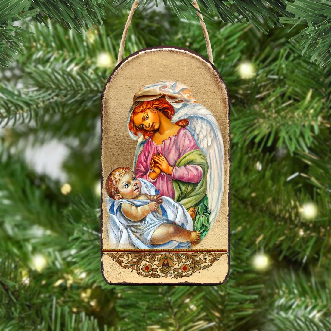 Blessing Angels Religious Christian Sacred Icon Ornament - Inspirational Icon Decor - 87028