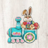 Decoración de puerta con forma de conejito en un trencito de pueblo, de G. DeBrekht - Decoración de primavera y Pascua - 8129211-2H