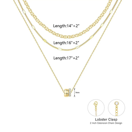 Necklace Zircon-laid Necklace Suit Women - Lootquake