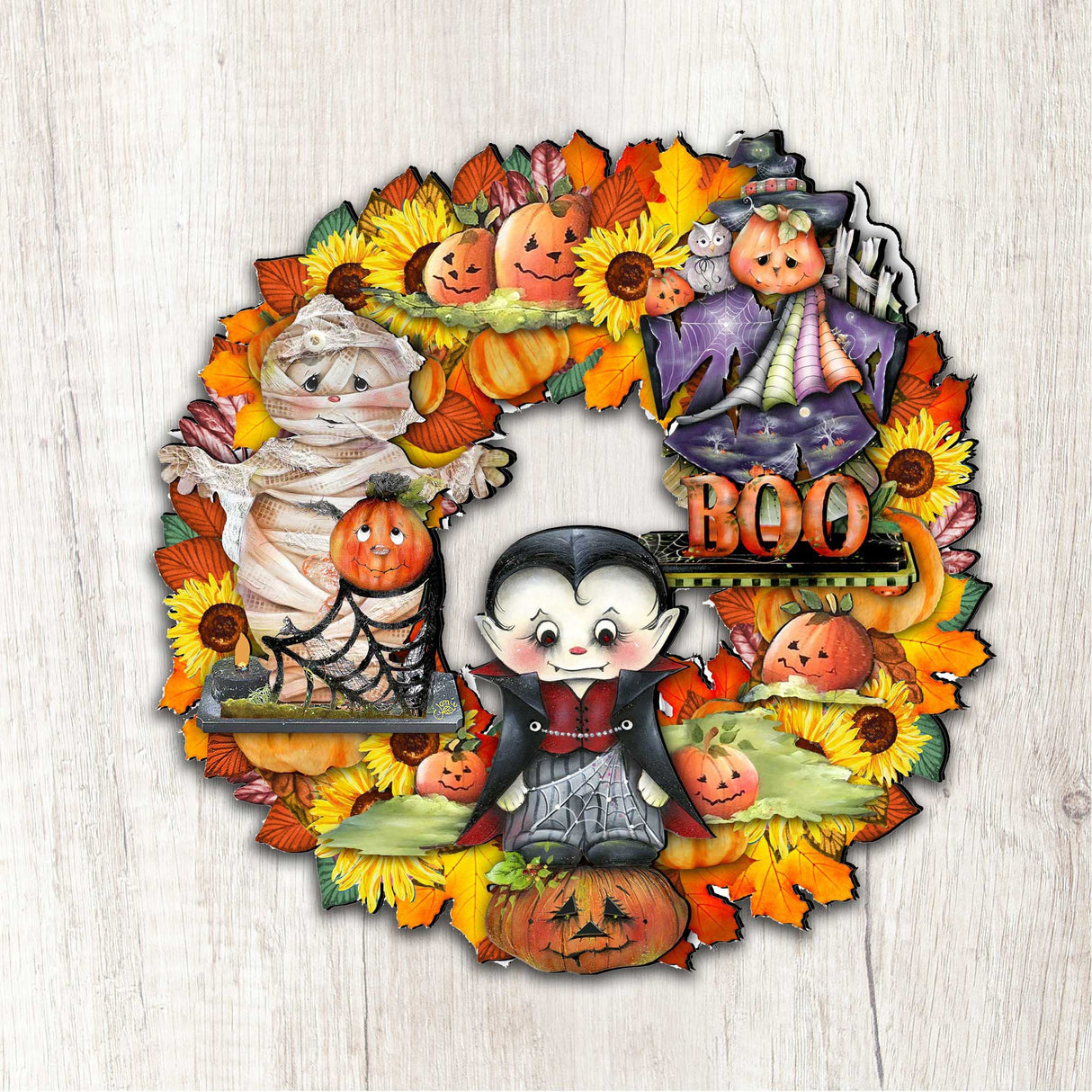 Corona de Halloween para puerta de G. DeBrekht - Decoración de Halloween para Acción de Gracias - 8185316H