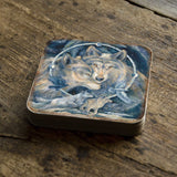 In Spirit I am Free Wooden Cork Coasters Gift Set of 4 by J. Bergsma - Wildlife Decor  - 8199471C-S4