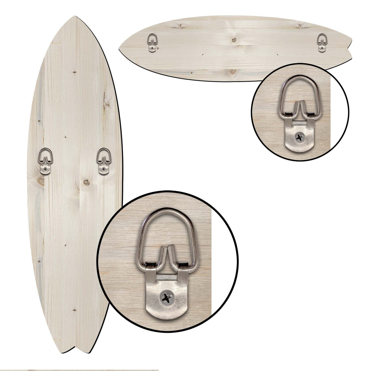 Beach Surf Van Surfboard Coastal Wooden Wall Art by G. DeBrekht - Handcrafted Coastal Holiday Decor Made in the USA - 8490120-3HS