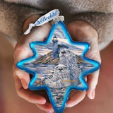 Adorno de cristal con forma de faro de nutria Starlight de J. Bergsma - Decoración navideña con motivos de vida silvestre - 755-572-JB