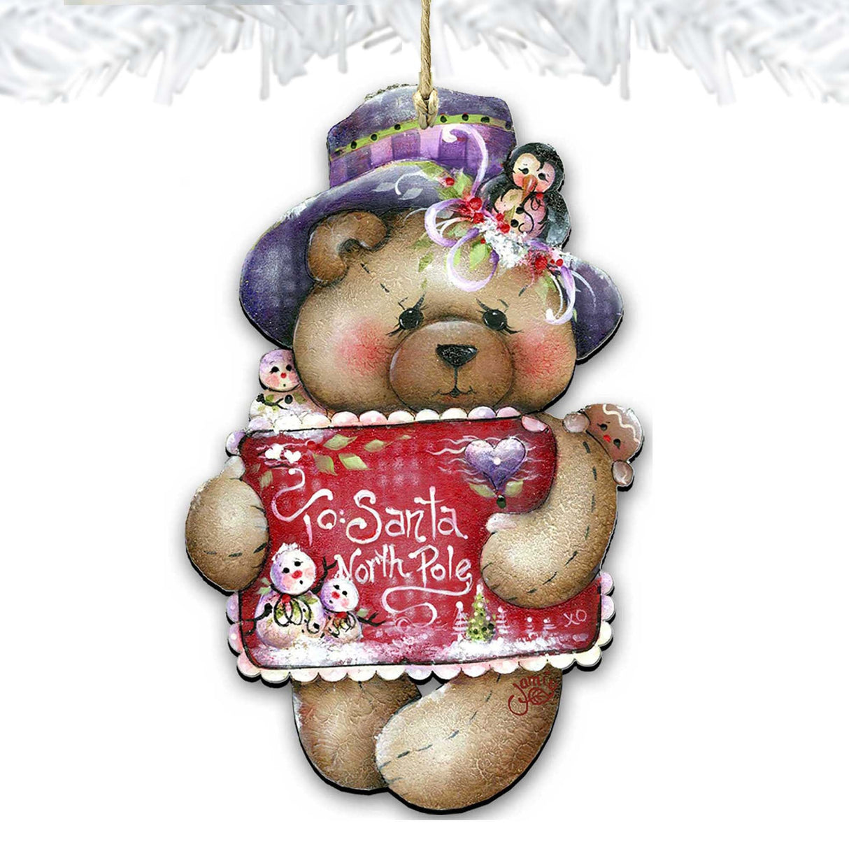 Adornos de madera "Para Santa con amor" de Jamie Mills-Price - Decoración navideña - 8457510