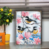 Jilgueros, arte mural de madera de Nature Wonders - 95220-2B