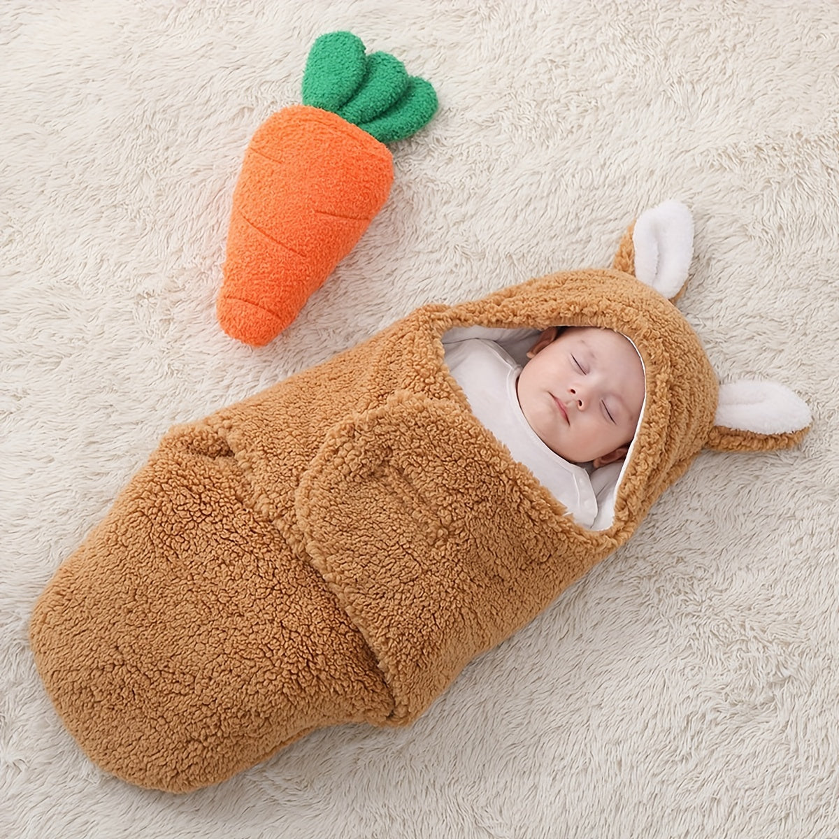 Gigoteuse luxueuse et douce pour bébé - Couverture douillette et chaleureuse pour les 0 à 6 mois - Gigoteuse sécurisée pour filles et garçons - Cadeau unisexe idéal pour Noël, Halloween et Thanksgiving