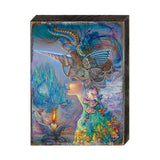My Lady Unicorn Fantasy Wooden Wall Art by Josephine Wall - Fantasy Decor - 852132-JW