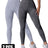 2 Pieces High Waist V Back Yoga Pants Tummy Control Running Workout Tight - Lootquake