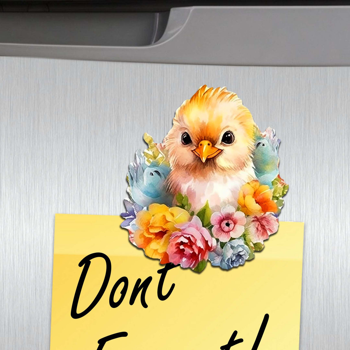 Spring Ducklings Decorative Wooden Magnets Set of 6 by G. Debrekht - Easter Decor - 8090055G-S6