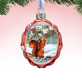 Squirrel Mercury Glass Ornament by G. DeBrekht - Wildlife Holiday Decor - 771027