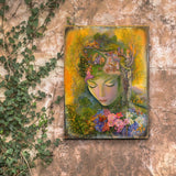 Arte de pared de madera de fantasía "Jefe Jardinero" de Josephine Wall - Decoración de fantasía - 852117-JW