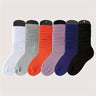 Conjunto de 3 pares de calcetines de media pantorrilla modernos para mujer, de punto liso, suaves y transpirables, tallas grandes (0XL-2XL).