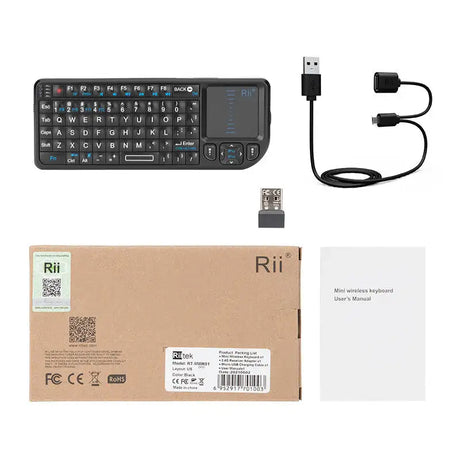 Mini Wireless Keyboard with Backlight Laser Pointer Multimedia for TV Computer - Lootquake