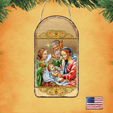 Adorno religioso cristiano de la Natividad con ángel - Decoración inspiradora - 87049