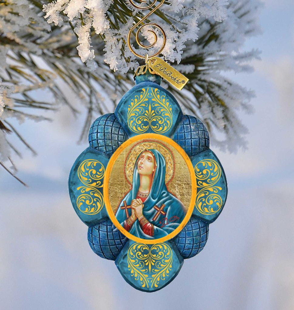 Maria Magdalena Sculpted Hand-Painted Christmas Ornament by G. DeBrekht - Nativity Holiday Decor - 610842