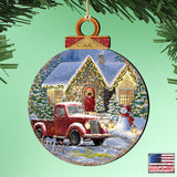 Christmas Light Lane Wooden Ornaments by Gelsinger - Christmas Santa Snowman Decor - 8021039-1926