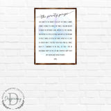The Serenity Prayer - Wooden Kitchen blessing - God grant me the serenity - Contemporary decor - Religious wall art - Nursery wall art - 310340