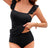 Women's Two-piece Casual Swimsuit P17 Black - Lootquake