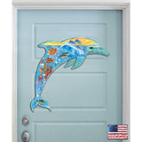 Decoración costera para puerta con criaturas marinas y delfines de G. DeBrekht - Decoración costera navideña - 81985192H