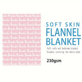 1pc Personalized Soft Flannel Blanket with Custom Name - Cozy Sofa Blanket for Son or Daughter, Unique Gift Idea with TV Blanket Function, Plush and Warm for Chilly Nights